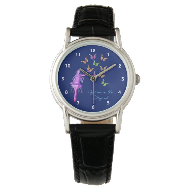 Glauben Sie Fairy Butterfells Inspiration Armbanduhr (Vorderseite)