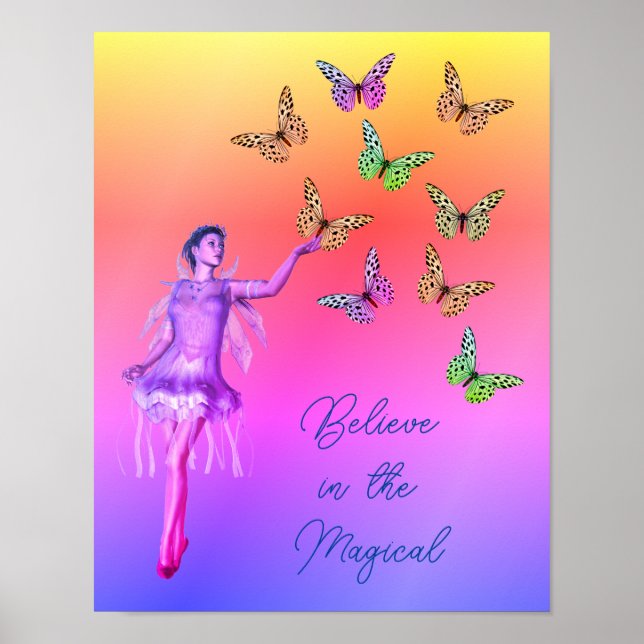 Glauben Sie Fairy Butterfells Inspiration Poster (Vorne)