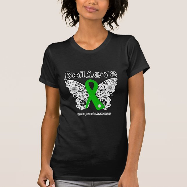 Glauben Sie Gastroparesis Bewusstsein T-Shirt (Vorderseite)