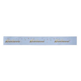 Glauben Sie Gold Text Design Weihnachtsgeschenk Satinband