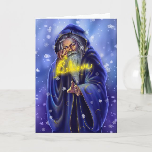 Glauben Sie Gruß-Karte Feiertagskarte (Vorderseite)