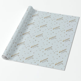 Glauben Sie. Individuelle Name-Geschenkpapier Geschenkpapier