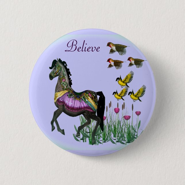 Glauben Sie Knöpfen Button (Vorderseite)