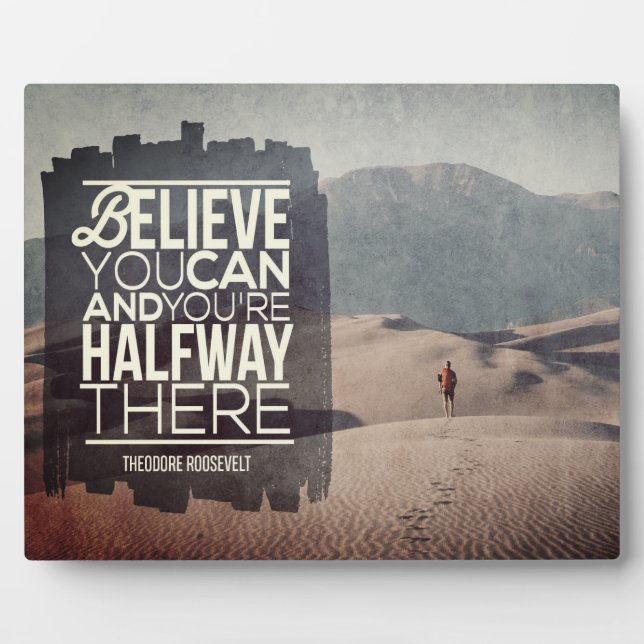 Glauben Sie können Fotoplatte (Vorderseite)