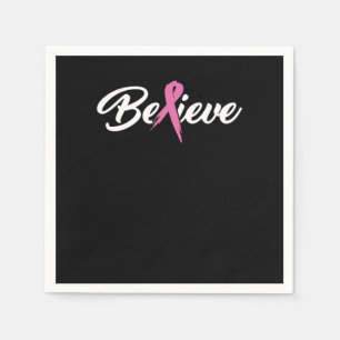 Glauben Sie Krebsüberlebende und Geschenk zur Kreb Serviette