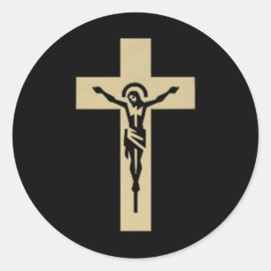 Glauben Sie kreuz Christlich Jesus Christus Christ Runder Aufkleber