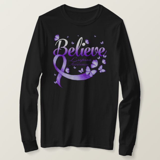 Glauben Sie LUPUS Butterfly T-Shirt (Design vorne)