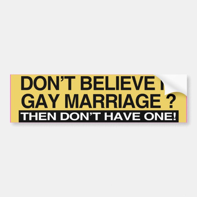 GLAUBEN SIE NICHT AN GAY EHRE -.png Autoaufkleber (Vorne)