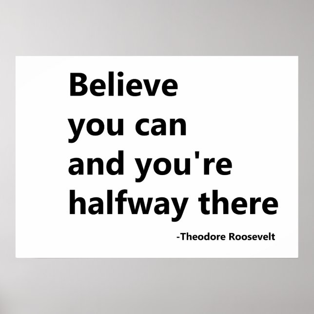 Glauben Sie, Poster (Vorne)