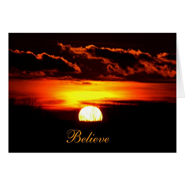 Glauben Sie Sonnenaufgang (Vorderseite (Horizontal))