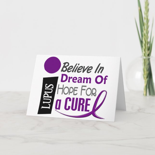 GLAUBEN Sie TRAUMhoffnung Lupus-T - Shirts u. Karte (Vorderseite)