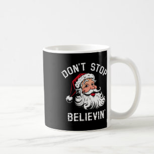 Glauben Sie Weihnachten nicht aufzugeben Vintage W Kaffeetasse