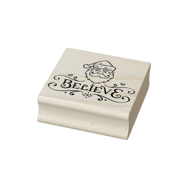 Glauben Sie Weihnachtskarten Rubber-Briefmarke des Gummistempel (Stempel)