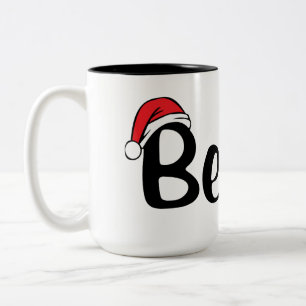 Glauben Sie, WeihnachtsmannmützeKaffeetasse Zweifarbige Tasse