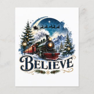 Glauben Sie Weihnachtszug Flyer