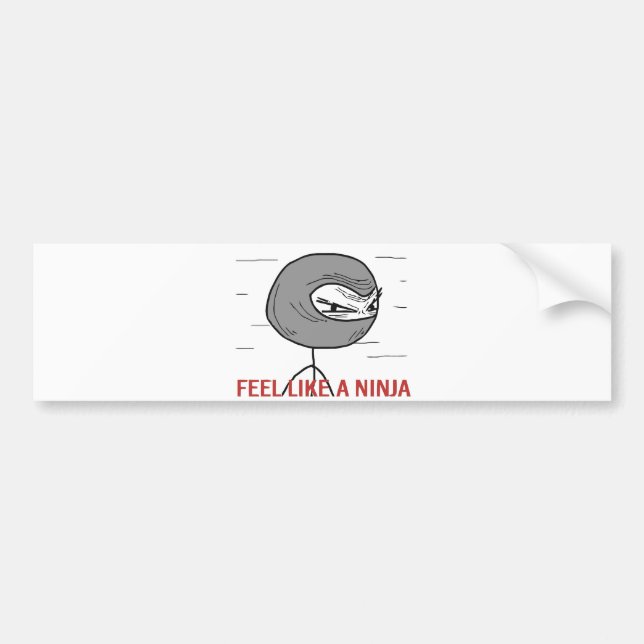 Glauben Sie wie ein Ninja Autoaufkleber (Vorne)