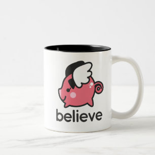 Glauben Sie Zweifarbige Tasse
