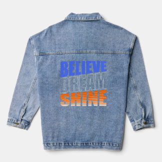 Glauben Traum Shine Inspiration Jeansjacke