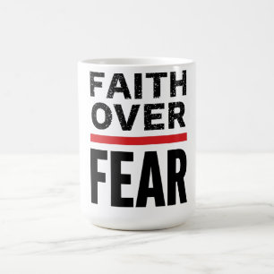 Glauben Über Angst Gym-Shirt Christliche Fitness Kaffeetasse