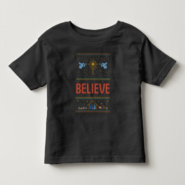 GLAUBEN Ugusweihs Sweater Christlich Jesus Gott Kleinkind T-shirt (Vorderseite)