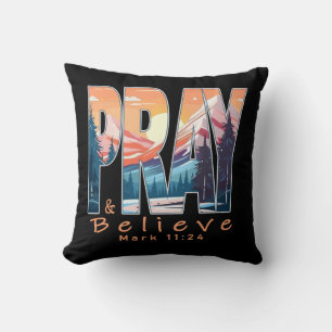 Glauben und Beten Christliches Design Kissen
