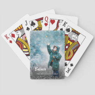 Glauben und erreichen für die Sterne Weihnachten F Spielkarten