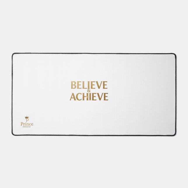 Glauben und erreichen Inspiration Mouse Pad modern Schreibtischunterlage (Vorderseite)