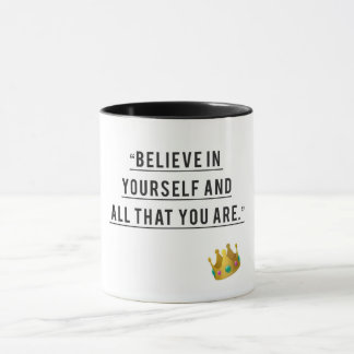 Glauben und erreichen - Inspirative Tasse