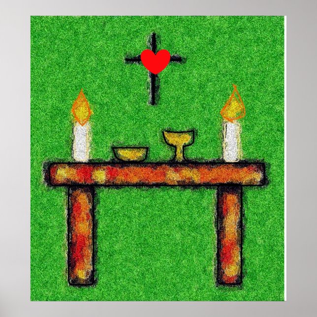 Glauben und Gebet Poster (Vorne)