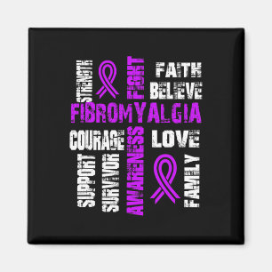 Glauben und Kampf Fibromyalgie Magnet