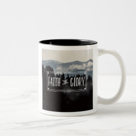 Glauben-und Ruhm-Kaffee-Tasse Zweifarbige Tasse