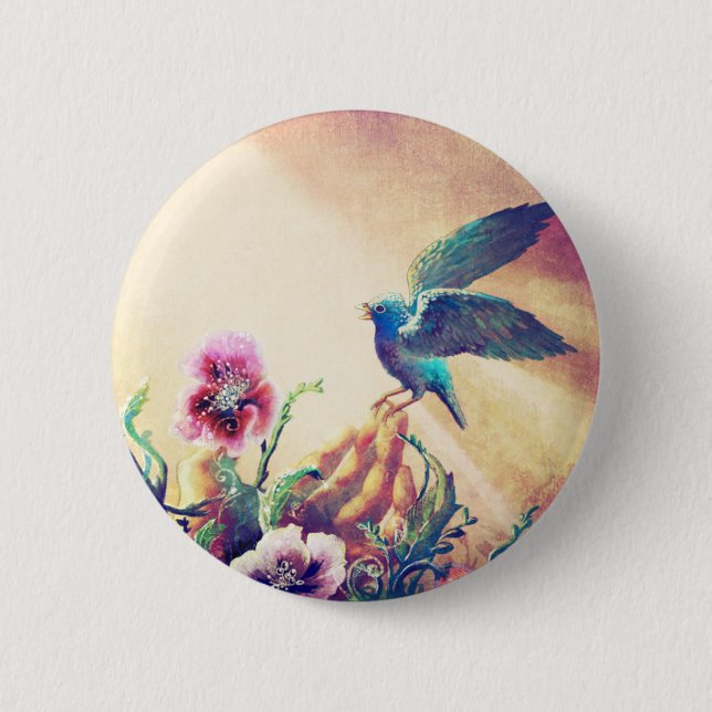 Glauben-Vogel Button (Vorderseite)