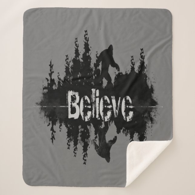 Glauben Zitat der Legende Sasquatch Bigfoot Sherpadecke (Vorderseite)