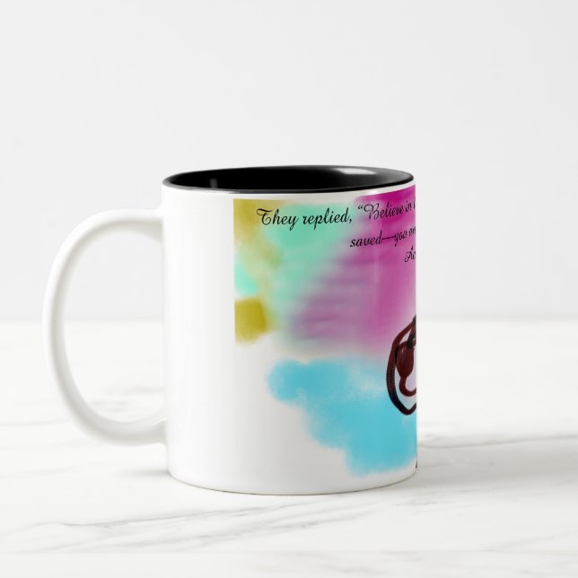 glauben zweifarbige tasse (Links)