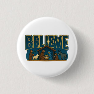 Glaubens-Kippfigur Button