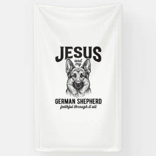 Glaubens-Shirt für Deutsche-Schäferhund-Freunde mi Banner
