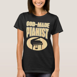 Glaubensbasierter Pianist Christliche Musik Inspir T-Shirt