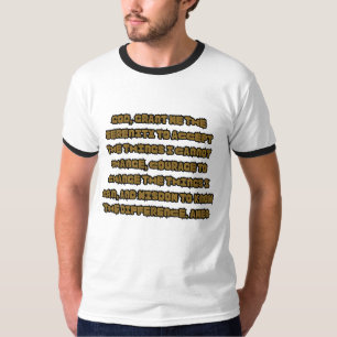 Glaubensbasiertes Serenity-Gebetszitat Herren-Ring T-Shirt