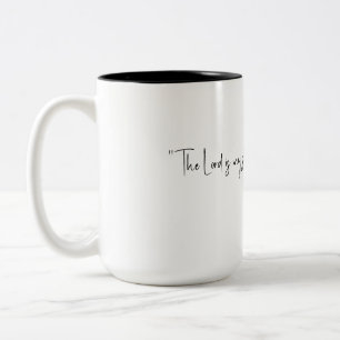 Glaubenscollage-Tasse Zweifarbige Tasse