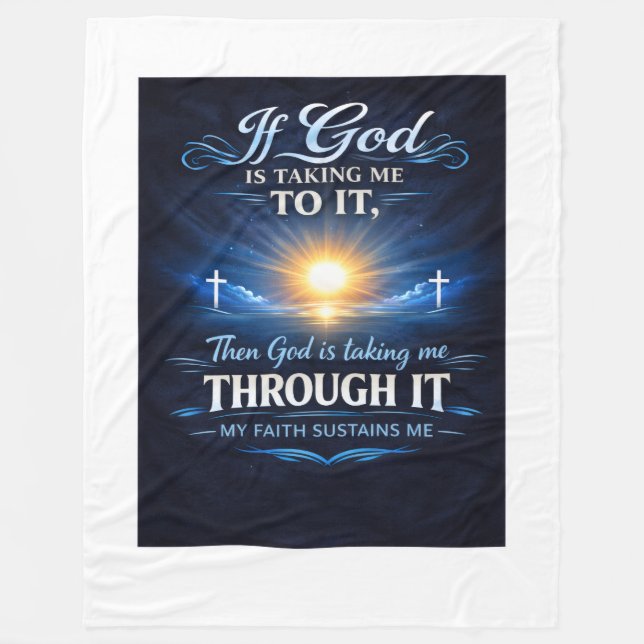 Glaubensdecke Fleecedecke (Vorderseite)