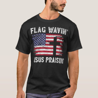 Glaubensfreiheit Christliches Amerika Flagge Schwe T-Shirt