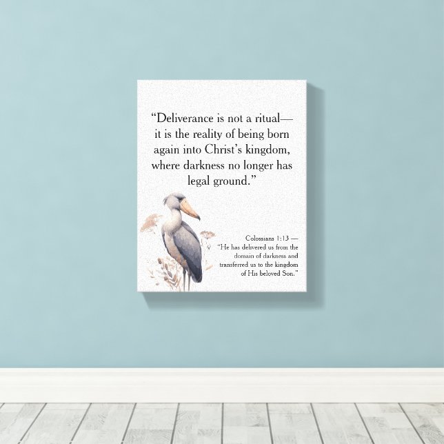 Glaubensgefüllte Christliche Motivierend Zitate Leinwanddruck (Insitu (Holzboden))