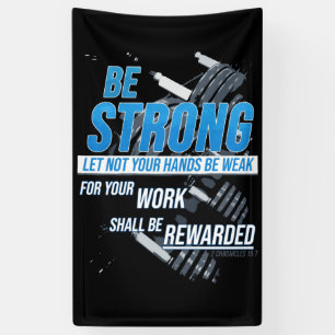 Glaubensmotivation der Fitness: Christlich sein Banner