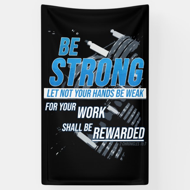 Glaubensmotivation der Fitness: Christlich sein Banner (Vertikal)