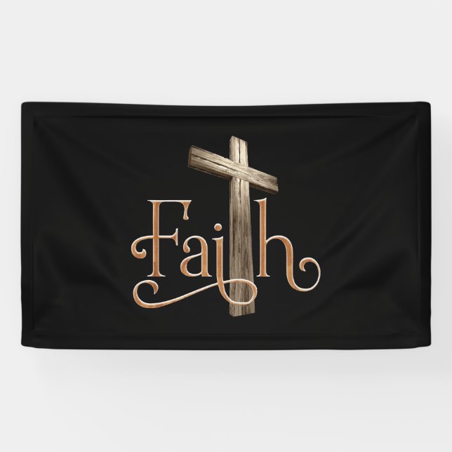 Glaubensmuster Gott Jesus Religiöse Christlich Banner (Horizontal)