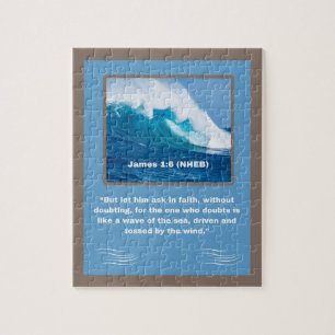 Glaubensnachricht - Bibelverse - James 1:6 - 8 x 1