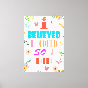 Glaubenssatz Leinwanddruck