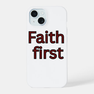Glaubensspruch iPhone 15 Hülle