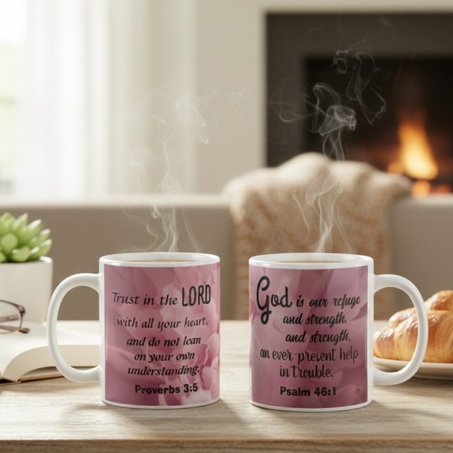 Glaubensstifter: Tasse der Pink Peony Scripture (Von Creator hochgeladen)