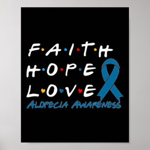 Glaubensstiftung Liebe Alopecia Bewusstsein 2 Poster